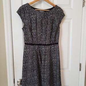 Elegant Black and White Women's Dress